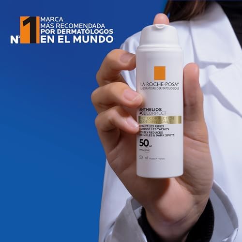 La Roche Posay Gel-Creme Protetor Anti-Envelhecimento, Fotocorrector de Uso Diário com FPS50, Corrige Rugas e Manchas, Melhora a Elasticidade, Fórmula com Cellox-B3 Tech, Anthelios, 50 ml