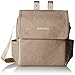 Petunia Pickle Bottom Boxy Diaper Bag Backpack, Easy to Clean, Two Ways to Carry, Stylish & Spacious for On-The-Go Parents (Grey Matte Leatherette)