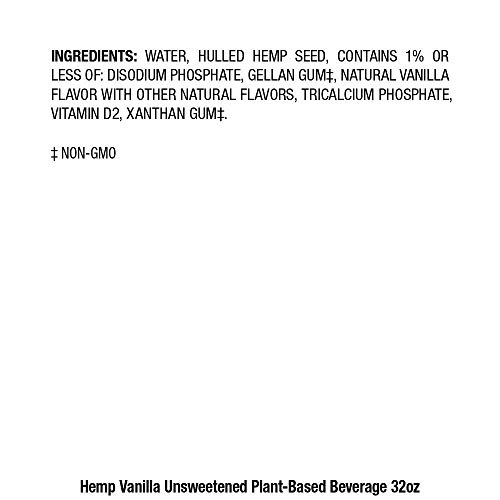 Pacific Natural Foods All Natural Unsweetened Hemp Vanilla, 32-Ounce Boxes (Pack of 12)