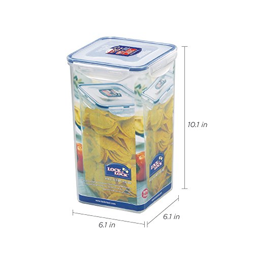 LOCK & LOCK Airtight Square Tall Food Storage Container 135.25-oz / 16.91-cup