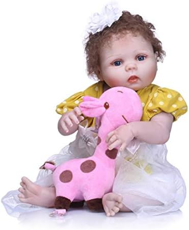 リアルリボーン赤ちゃん人形 子供の年齢のためのアクリル目と手のアプライド 引き出物 まつげベスト誕生日を設定して設計された現実的なリボーンベビードール22インチ3 アイ