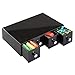 mDesign Flip Office and Desk Storage Drawer Organizer, for Clips, Pens, Tacks - 4 Drawers, Black