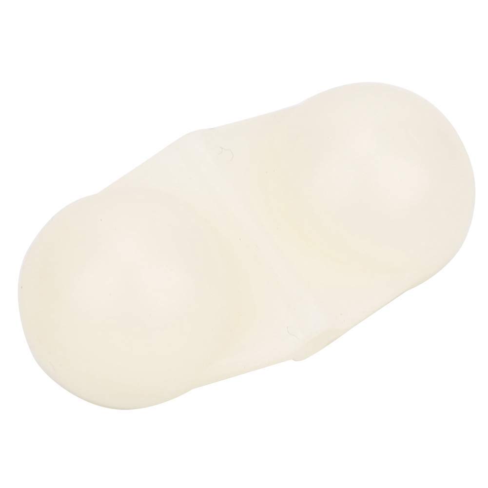 Vbest life 40Pcs Fishing Attractor Bell Beads, Portable ABS Double Rattle Sea Fishing Attractor Bell Beads Equipment for Luring Fish(white)