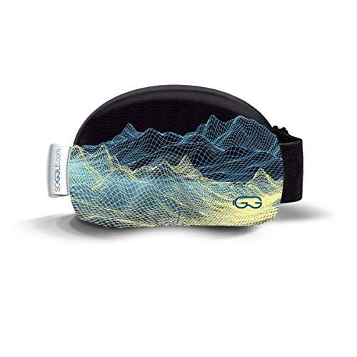 Soggle Ski Protective Microfibre Cover for Ski Goggles (One Size), Colour: Structure Digital Mountain — image 1