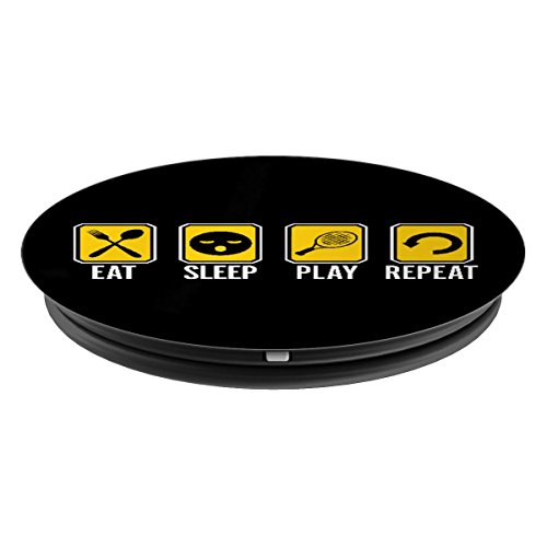Eat Sleep play tennis racket Repeat - PopSockets Grip and Stand for Phones and Tablets