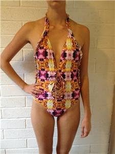 Levijos Swimwear 5990 Ladies Misses One Piece Flower Bathers Size 12 New