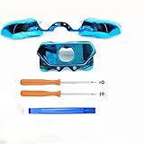 SN-RIGGOR Replacement Chrome Blue Bumpers +T8 Screwdriver T6 Screwdriver for Xbox One Controller 3.5mm Parts Xbox One Elite Controller Parts Xbox One 3.5mm Controller Bumper Replacement
