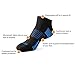 Baleaf Men's 6 Pack Running Athletic Cushion Low Cut Socks 2-2-2,M