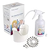 Ear Wax Removal Kit - Ear Washer Spray Bottle & Ear Basin & 20 Disposable Tips