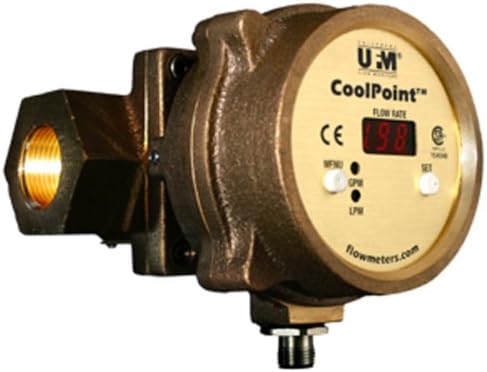 Universal Flow Monitors CP3 CoolPoint Vortex Shedding Flowmeters, 6 GPM, Female NPT, 3-Digit LED, 3/8"