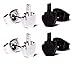 Sobly Jewelry 2 Pairs Punk Stainless Steel Silver Black Middle Finger Ear Studs Earrings Womens Mens