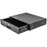 NavePoint Server Cabinet Case 19 Inch Rack Mount DJ Locking Lockable Deep Drawer with Key 2U