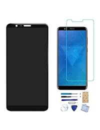 XR MARKET Reemplazo compatible de la pantalla Honor 7X, ensamblaje del digitalizador de pantalla táctil para Huawei Mate SE LCD, para BND TL10   AL10   L21   L22   L24 (NO para Honor 7), con herramientas (Negro NO Frame + Honor Logo)