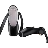 Mivtait Girls Ballet Shoes Satin Pointe Shoes with Ribbon Professional Ballet Flats Dance Slippers for Little Kid/Big Kid