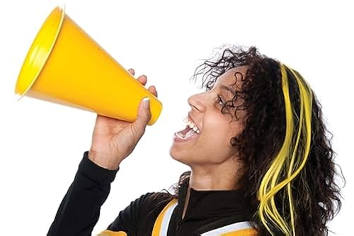 Anderson's, Yellow Plastic Megaphones, Inches, Set of 100