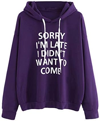 Women Hooded Hoodie Slogan Funny Novelty Cute Women's Hoodies & Sweatshirts