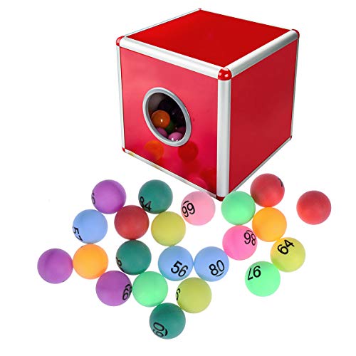 Toyvian Lottery Balls Assorted Color Ping Pong Balls Numbered Table