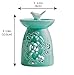 WANYA Ceramic Tea Light Holder Wax Melter, Essential Oil Diffuser Candle Holder, Candle Warmer Bathroom Decor Gift,Green