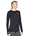 Under Armour Women's Base 4.0 Crew Long Sleeve, Black/Glacier Gray, X-Small