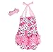 Binmer(TM) Baby Girls Kid Halter Lace Romper Backless Sunsuit Jumpsuit Dress (S:0-6M)