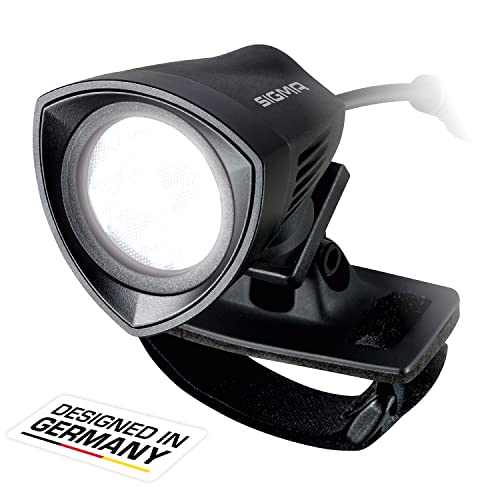 SIGMA - BUSTER 2000 HL | Leistungsstarke Helmbeleuchtung | Helmlicht 2000 Lumen | Licht für Fahrradhelm mit 7 Modi-Profilen | Sichere Befestigung am Fahrrad Helm | Farbe: Schwarz