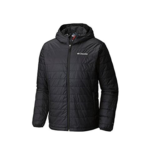 Columbia Mens Crested Butte Omni-Heat Hooded Jacket, Black (Medium)