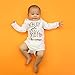 Toddler Summer Letter Printing Romper Bodysuit Love Vest T-shirt (6 Months, white #Long Sleeve)