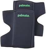 Palmate Neoprene Knee Pads, Protective Soft Foam Core Pad, Best for Gardening, House Work and More, Fits Youth and Adult (Black)