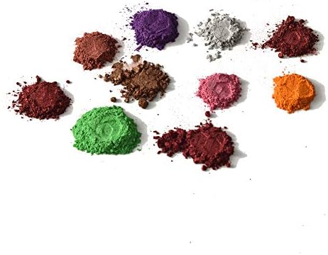 Pigment Powder Mica Epoxy Resin Color- 10 Colors 3.53oz 100g Resin Pigment for DIY Arts, Crafts, Bath Bombs, Paint, Epoxy, Resin, Lip Balms, Nail Polish, or Soap Making Supplies, Coloring Mix
