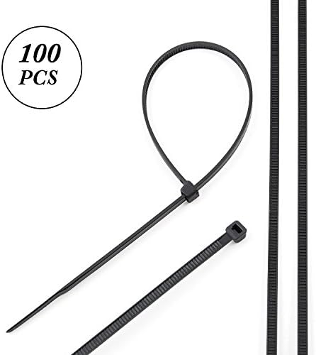 Outdoor Xtreme Heavy Duty Self-Locking Zip Ties Cable Ties,8-Inches,100-Pack