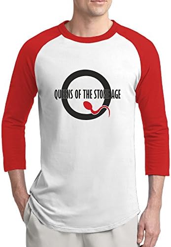 Men's Queens Of The Stone Age Contrast Color 3/4 Sleeve Tshirts
