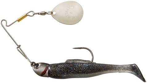 Hilderbrandt Drum Roller Spinnerbait, Smokey Shad, 3.5 Colorado Blade