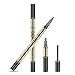 TC Joy 3 in 1 Eyebrow Pencil with Eyebrow Powder and Eyebrow Dye, Professional 3D Eyebrow Cosmetic Makeup Tool, Waterproof Natural and Long-lasting Dark Brown-2#