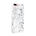 Rebecca Minkoff iPhone 7 Plus Case, Double Up Designer Phone Case [Protective] fits iPhone 7 Plus - Marble Print Silver Foil