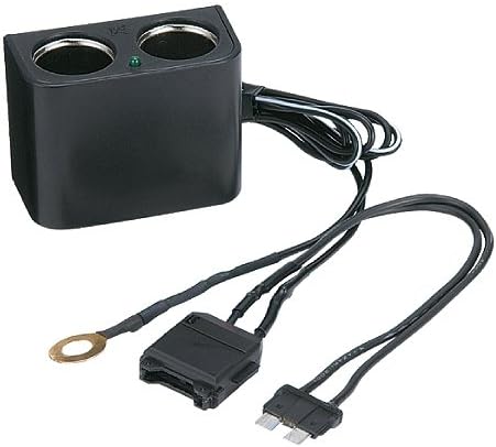 Amazon カーメイト 車用 ソケット ヒューズbox 配線 2連 平型ヒューズ ブラック Ct774 ソケット分配器 車 バイク