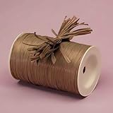 Brown Raffia Ribbon, 1/4