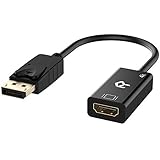 Rankie DisplayPort (DP) to HDMI Adapter, 4K Resolution Ready Converter with Audio, Black