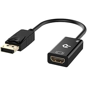 Rankie DisplayPort (DP) to HDMI Adapter, 4K Resolution