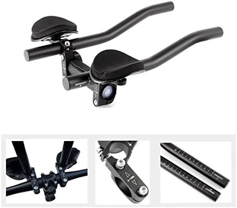 OurKosmos Bicycle handlebars,Bicycle rest Handlebar,Bike Aluminium Alloy Arm Rest Handlebar TT Cycling Relaxation Rest Bar for Road Bike and Mountain Bike