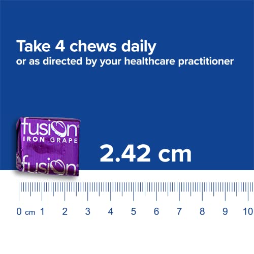 Bariatric Fusion Iron Soft Chew with Vitamin C Grape Flavored Iron