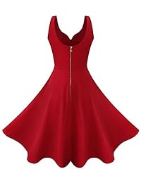 Missufe Mini vestido sin mangas para mujer Cariño