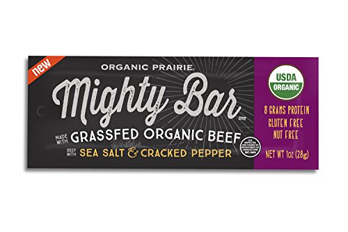 Mighty Organic Beef Bar, 100% Grassfed Beef, Paleo, Gluten Free, Sea Salt and Cracked Pepper, 1 oz (Pack of 12) - Thumbnail 3