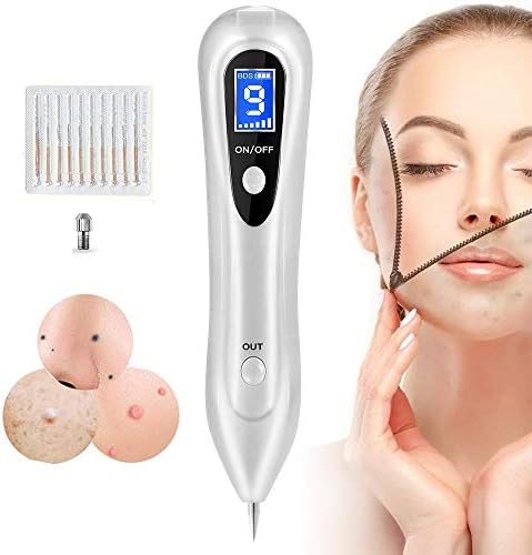 Skin Tag Repair Kit Multi Speed Adjustable Freckle & Tattoo Beauty Equipment Home USB Charging/LCD/Replaceable Needle