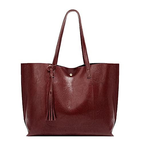 SUSIE ISLAND Women ToteBags Top Handle Satchel Handbags PU Faux