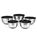 chéri d'amour Mixing Bowls with Lids, Premium Stainless Steel, Non-Slip