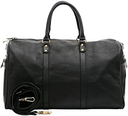 Velez Mens Genuine Colombian Leather Designer Handbag Travel Bag Doctor Bag Bowling Bag | Bolsos y Carteras de Hombre de Cuero Colombiano Black