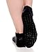 Great Soles Grippy Crew Sock - Non Skid Sticky Grip Socks for Yoga, Pilates, Barre, Working Out, and Everyday