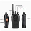 Nineaccy Walkie Talkies Rechargeable Walkie Talkie Long Range 2 way radio Set Walky Talky with Earpieces Handheld Transceiver with LED Light for Adults- (2 Pcs)