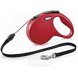 Flexi CL20C5.250.R New Classic Cord Retractable Leash, Red, Medium/16'