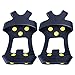 Wistar Hiking Cleats Ice Grippers Traction Ice Cleat and Tread Grip for Snow & Ice Black Rubber Spike Shoes and Boots